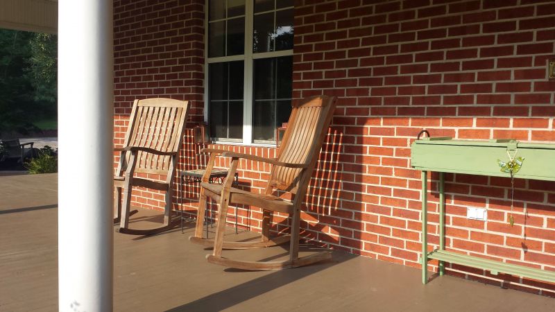 rocking chair and front porch